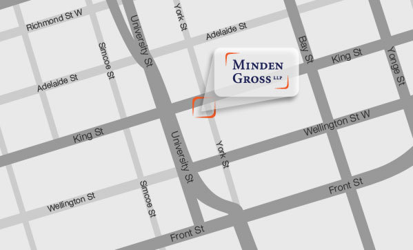 Minden Gross Map: 145 King Street West Suite 2200, Toronto 