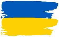 Blue and yellow Ukraine flag