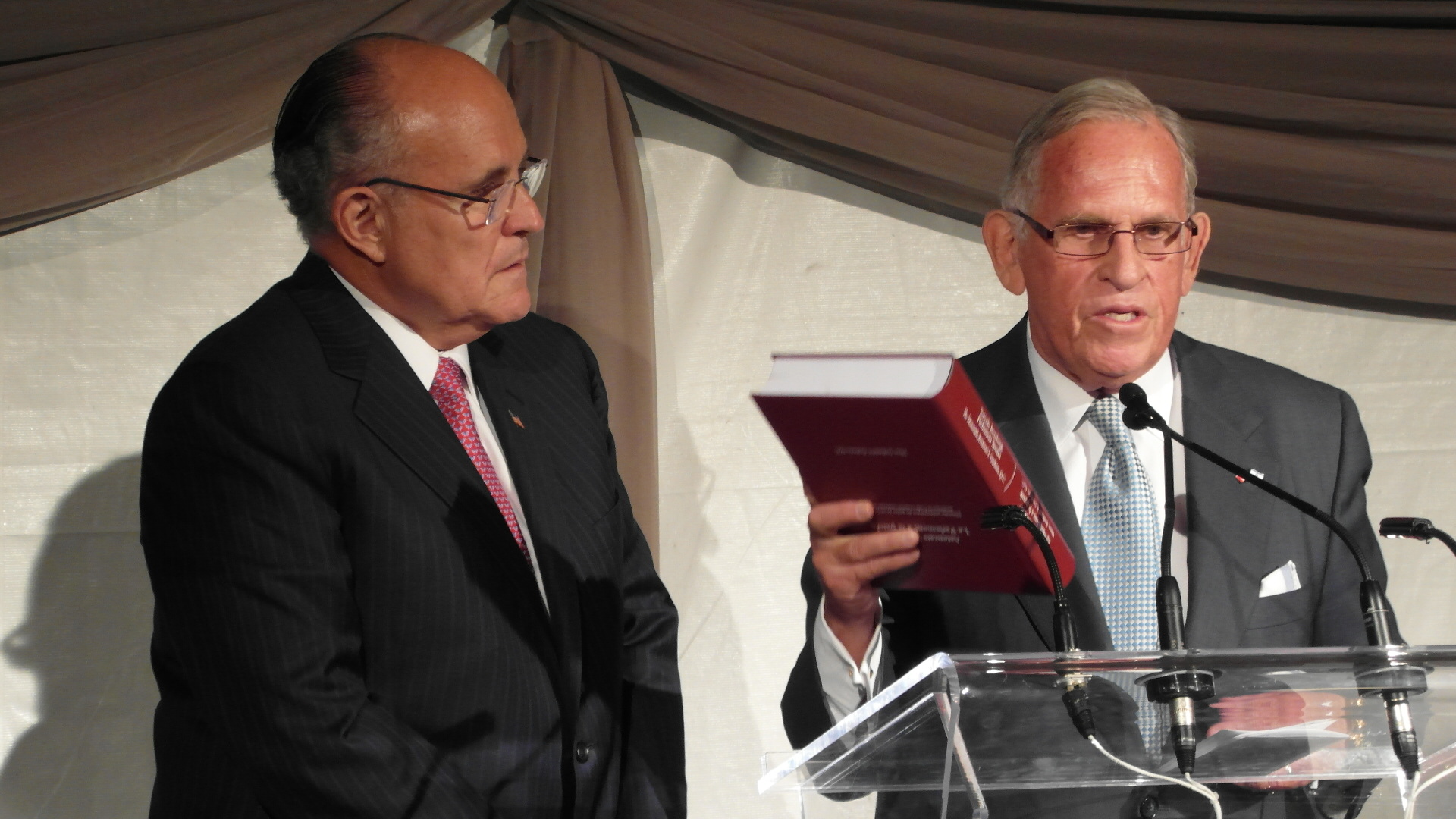 Senator Jerry Grafstein and Former New York City Mayor Rudy Giuliani